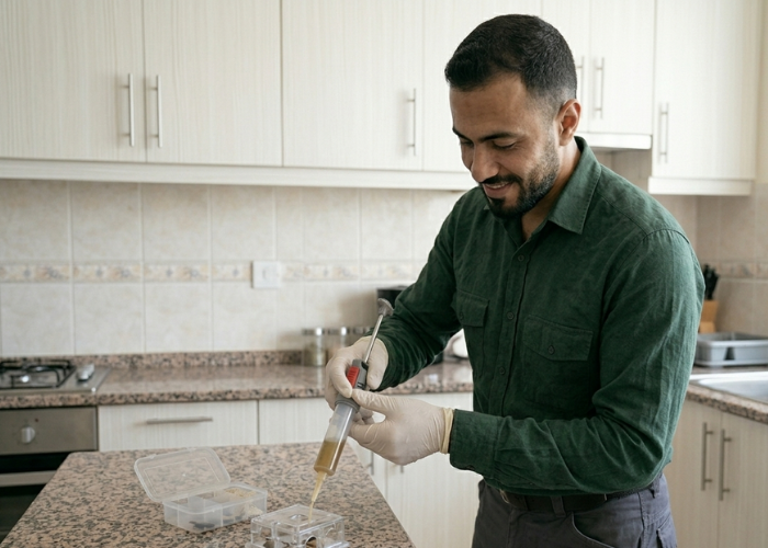 مندوب الشركة الالمانية لمكافحة الحشرات
