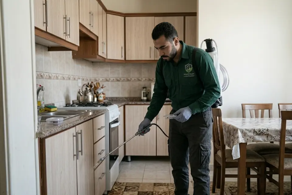 مندوب الشركة الالمانية لمكافحة الحشرات
